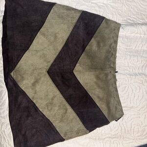 Suede Material Skirt